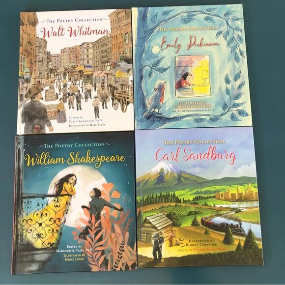 Poetry Collection 5 Hardcover Kids Poetry Books Boxed Set Homeschool - Picture 3 of 5